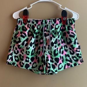 Boardies tropical cheetah print. Women’s size medium